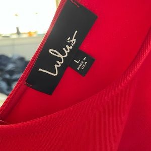 Lulu’s red dress, excellent condition, worn 1 time
